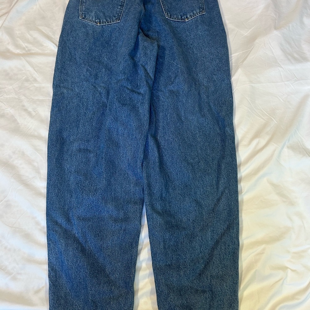 Vintage 90s Brittania  Denim Jeans Waist Tapered Leg Womens Size 16 Pleated - Picture 9 of 11